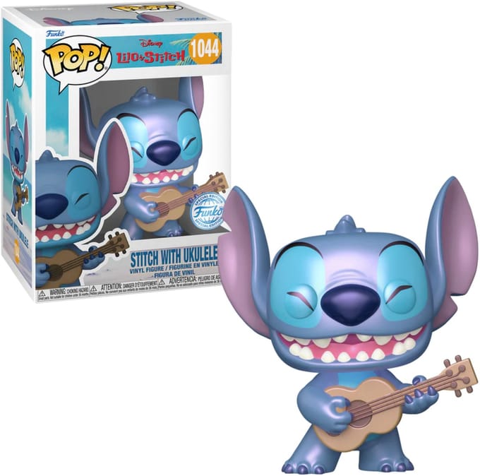 FUNKO POP! STITCH WITH UKULELE (PEARLESCENT) 1044 LILO AND STITCH Exclusive
