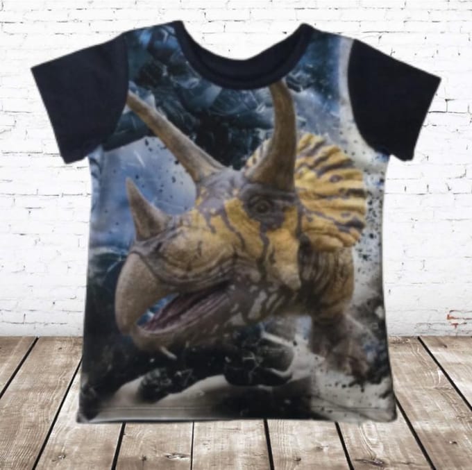 Dino shirt JM808 - Blauw - 86/92