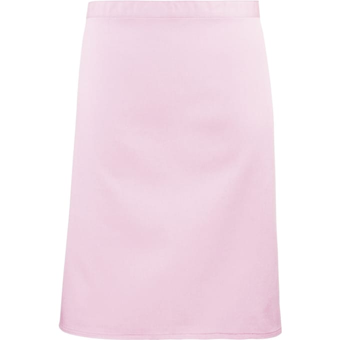Premier Dames/Dames Mid-Length Apron (Pakket van 2) (Roze)