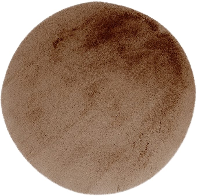 LABEL51 Indy Vloerkleden - Bruin - Polyester - 200x200 cm - Rond