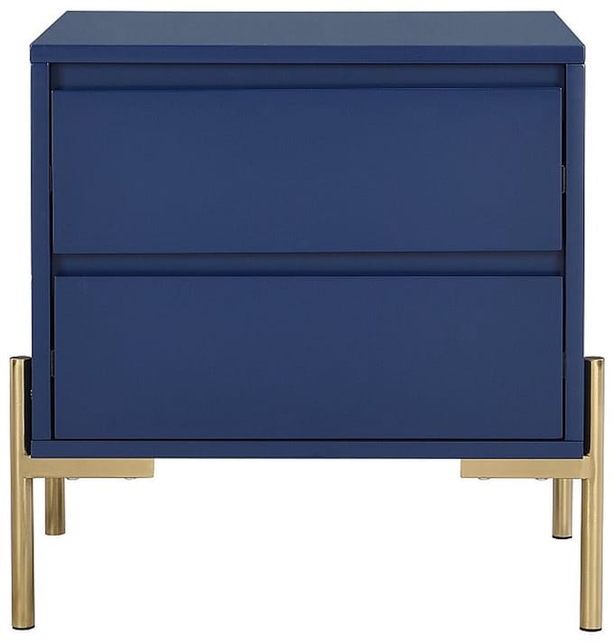 Vente-unique Kast met 4 deuren en 3 lades - Met spiegel - B196 cm - Zwart - LIZANDRO