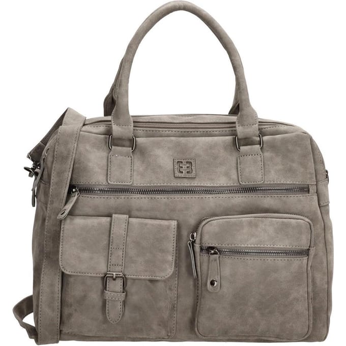 Enrico Benetti Ardèche 66585 Handtas met 15" laptopvak- Midden Grijs