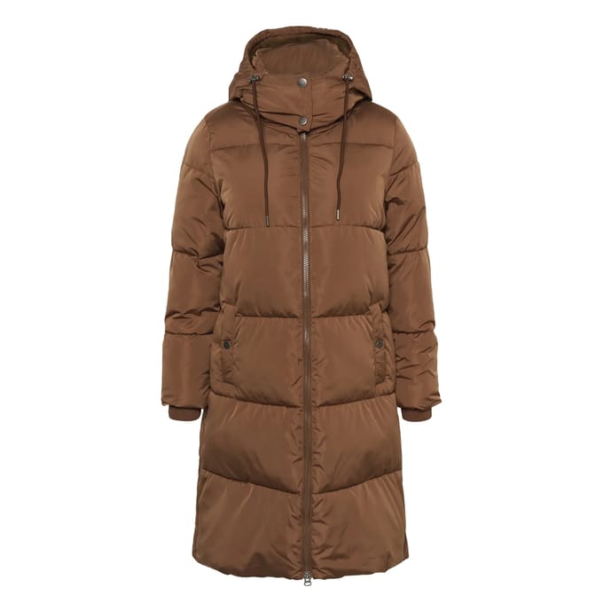 Damesjack met lange capuchon KAFFE Curve Nikole