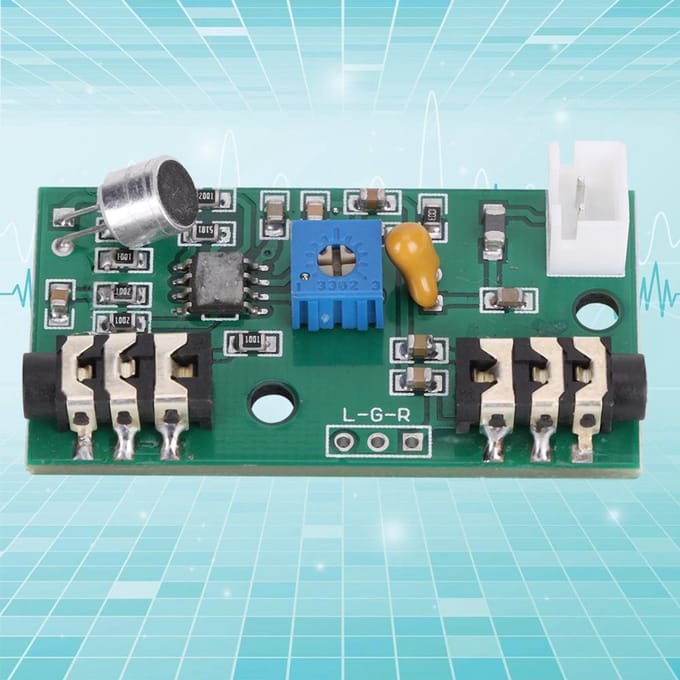 Microfoon Bord Versterker Module Spraak Audiosignaal Versterking Instelbare Gain DC 2.610V