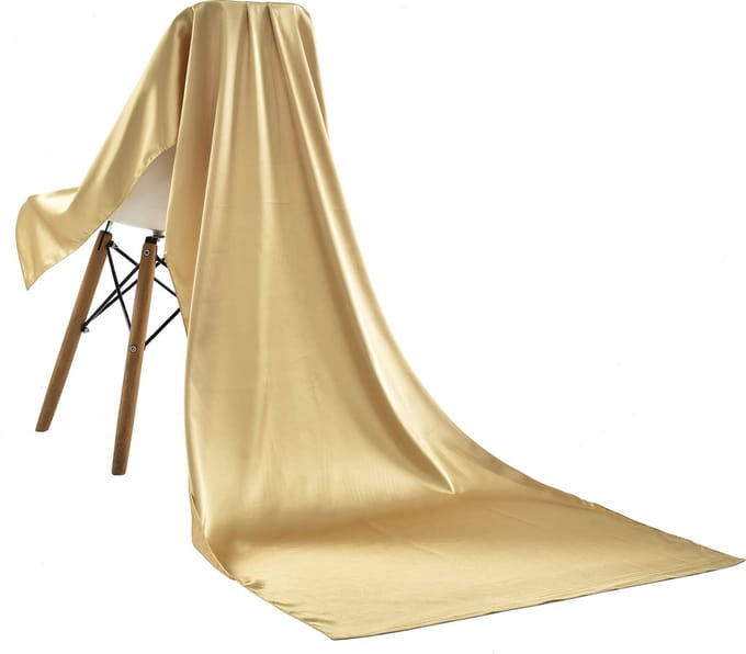 Emilie Scarves - sjaal - satijn -  goud - 200*70CM