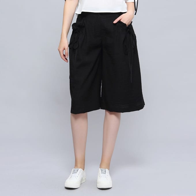 Casual brede been capri -broek