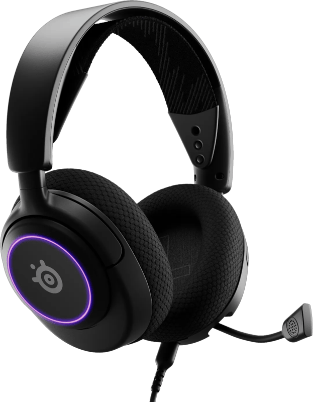 SteelSeries Arctis Nova 3 - Bedrade USB Gaming Headset - RGB Verlichting - PC, PlayStation, Switch - Zwart