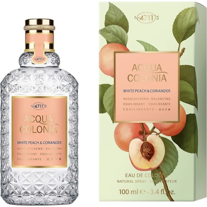 4711 Acqua Colonia White Peach & Coriander Eau de Cologne Spray Herenparfum Unisex 100 ml