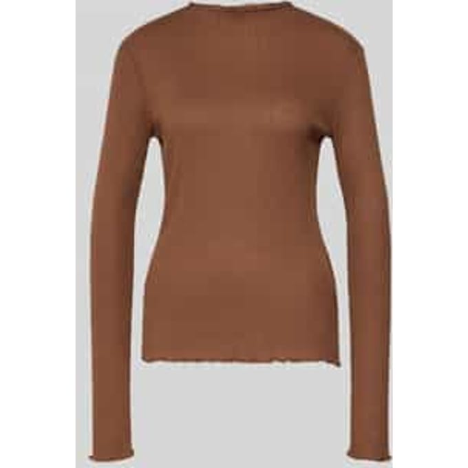 Gestreepte lange mouwen T-shirt slim fit met golfrand voor dames s.Oliver