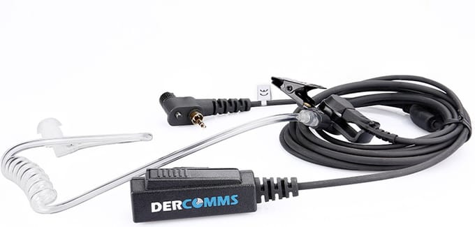 DerComms® Heavy duty Security surveillance oortje voor de Motorola - MTH800 MTP850 CEP400