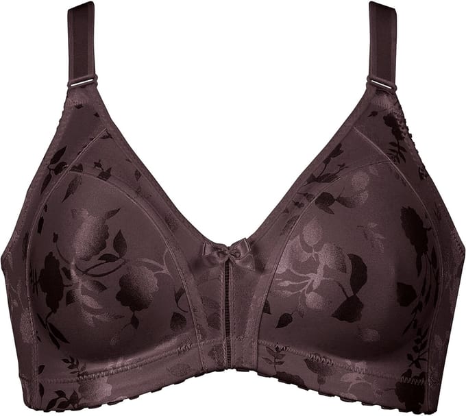 Naturana - Minimizer bh met bloemenpatroon - 5363 - Cranberry - 100C