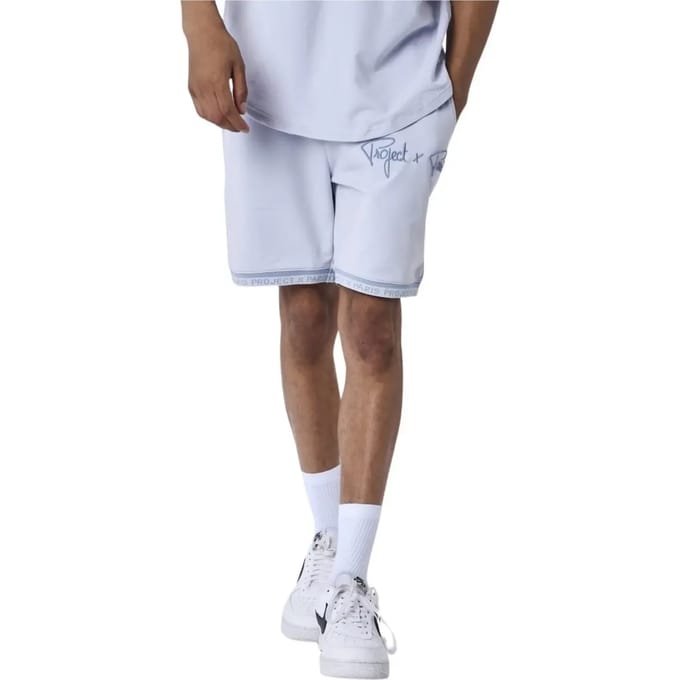 Korte broek met geborduurd logo Project X Paris