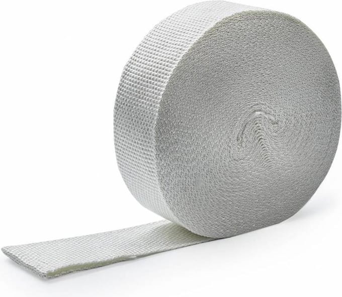 Wit 5cm x 10m x 1.5mm uitlaatband