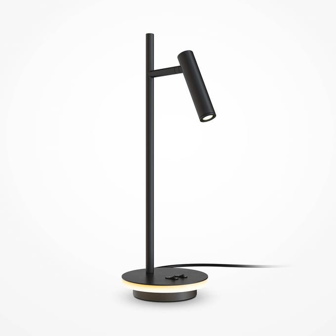 Maytoni Estudo LED tafellamp, zwart Hoogte 45,5 cm metaal