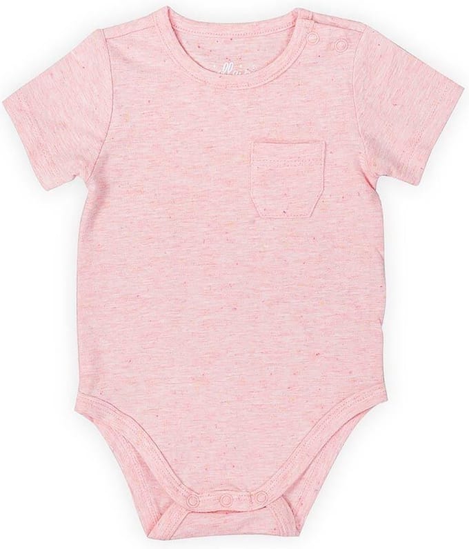 Jollein Romper korte mouw 74/80 Speckled pink