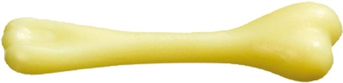 Hondenspeelgoed Nylon Vanille Bot - Crème - 13 cm