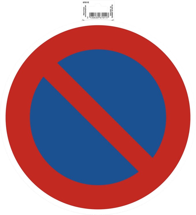 Exacompta Zelfklevend bord parkeerverbod 30cm - Rood - 67011E