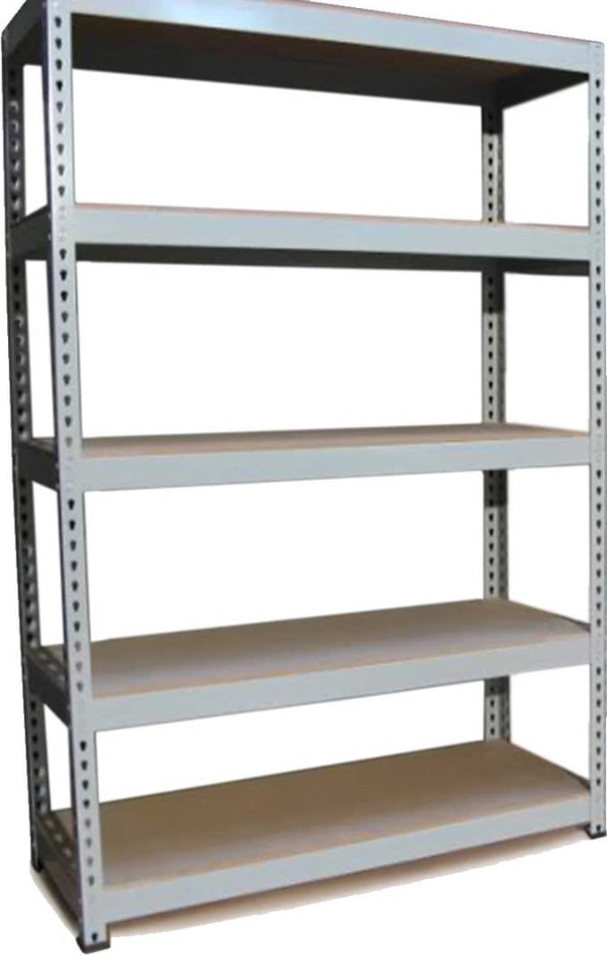 Q-rax stellingkasten - grijs - 120x50x180cm - 200kg draagvermogen