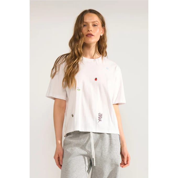 Nümph 707093 nutenia boxy t-shirt bright white