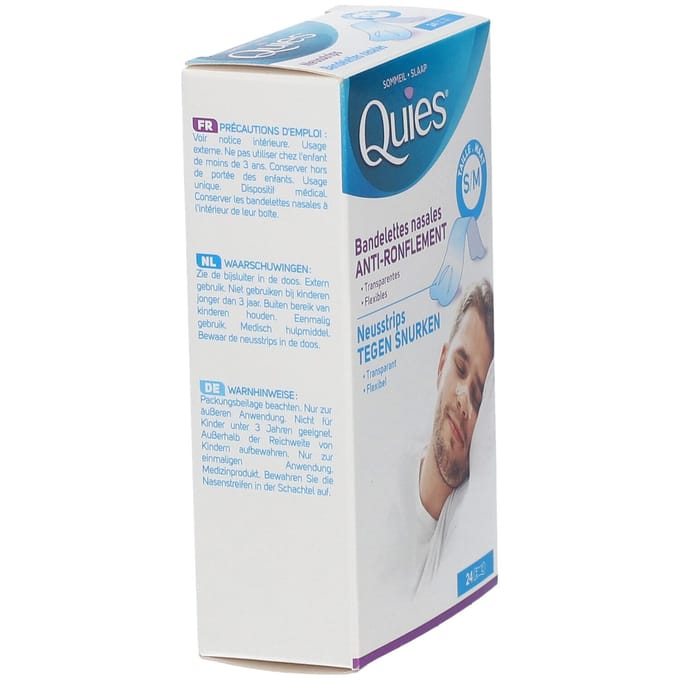 Quies Neusstrips Tegen Snurken 24 Verband(en)