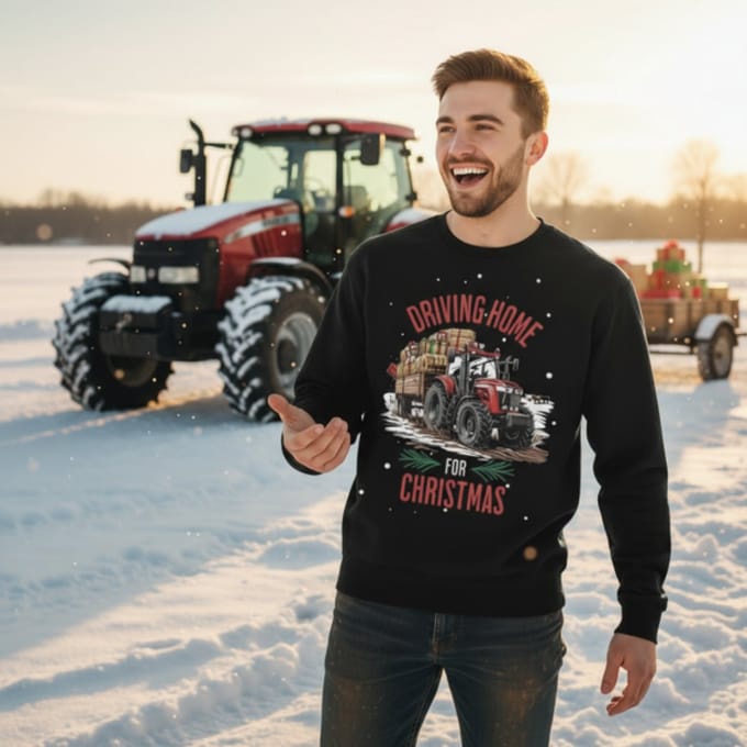 Driving Home for Christmas | Kersttrui - M