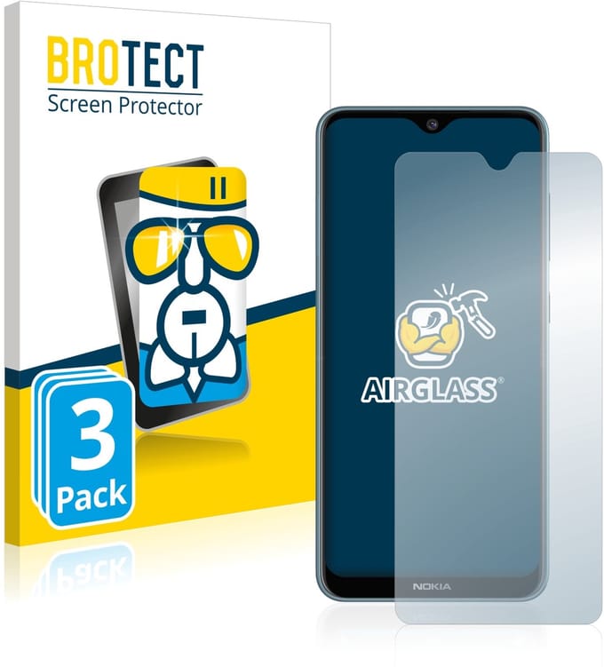 Screenprotector 3 Stuks voor Nokia 6.2 Beschermglas transparant