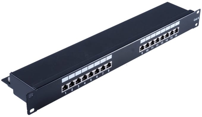 cat 6 19 1HE-Patchpanel 16 Port