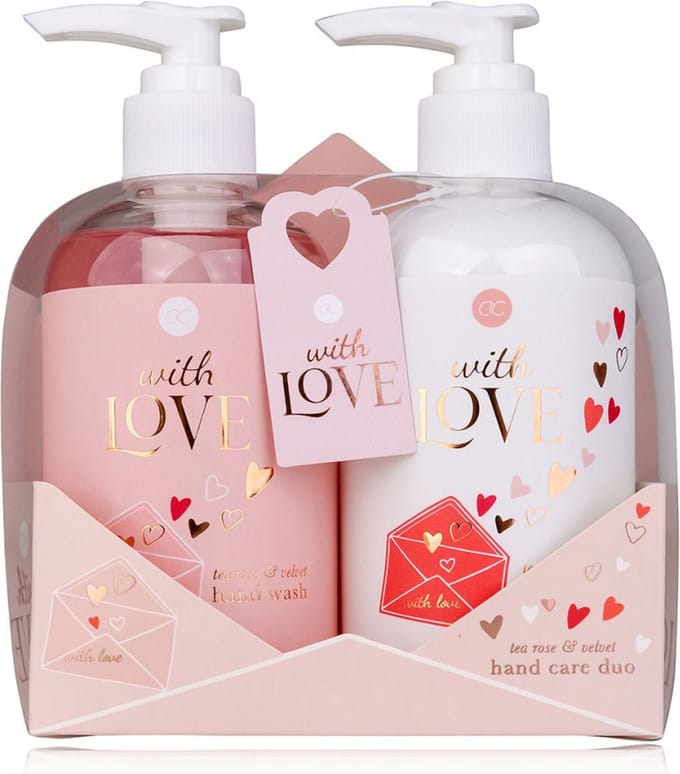 Handverzorging - handcreme - handlotion - with love - geschenkset - liefde
