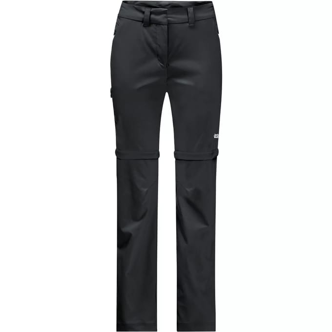 Jack Wolfskin Overland Zip Away - Softshellbroek - Dames Black 40