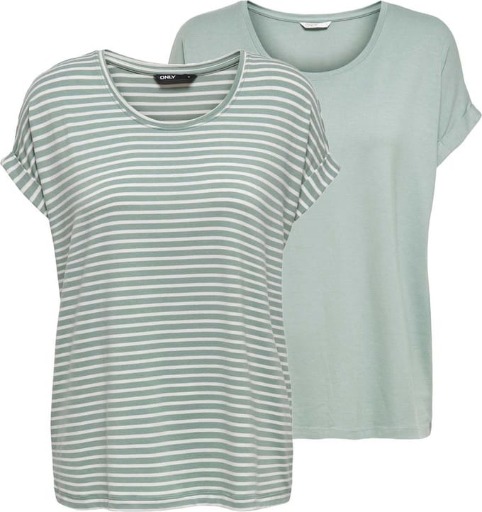 ONLY - ONLMOSTER S/S TOP CS JRS 2PACK - Meisjes - Blouses