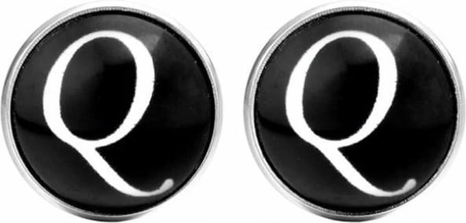 Fako Bijoux - Manchetknopen - Alfabet - Letter Q