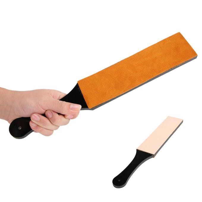 Dubbelzijdige leren slijpstrop, messenslijper voor thuisgebruik(Grote maat ) black