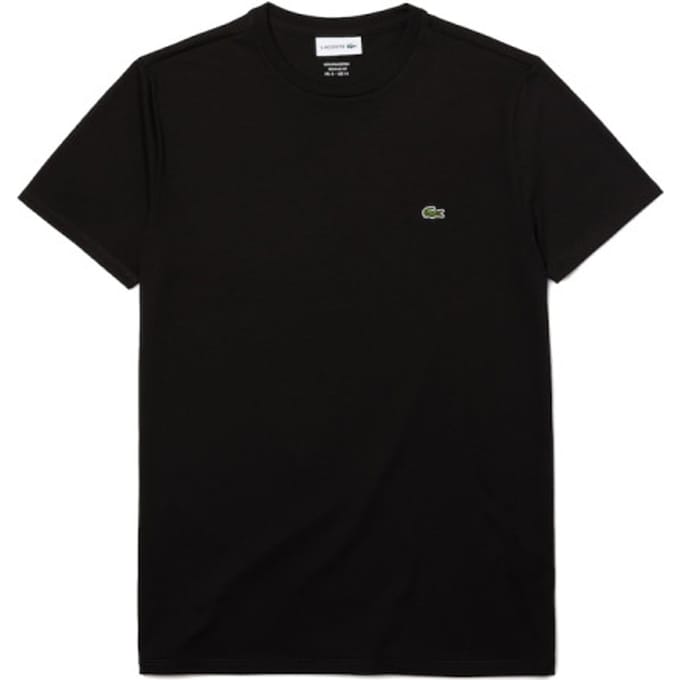 Lacoste Heren T-shirt - Black - Maat S