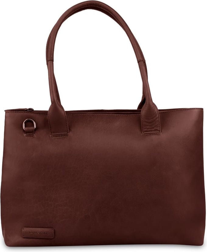 Plevier Amber damestas 16 inch donkerbruin.