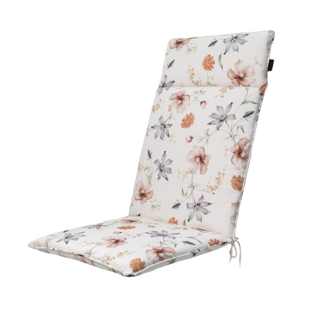 Madison - Tuinstoelkussen Hoge Rug Florina natural - Ca. 120x50 cm - Set van 4