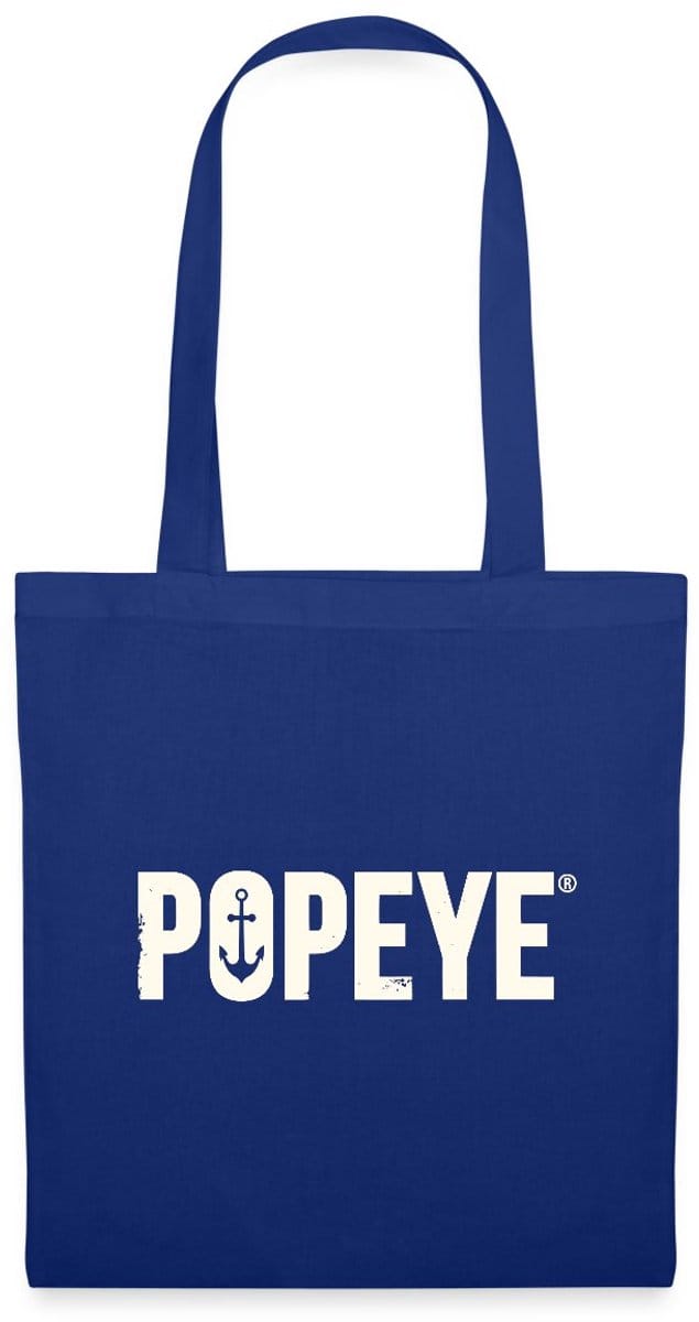Popeye White Titel Tas Van Stof Schoudertas