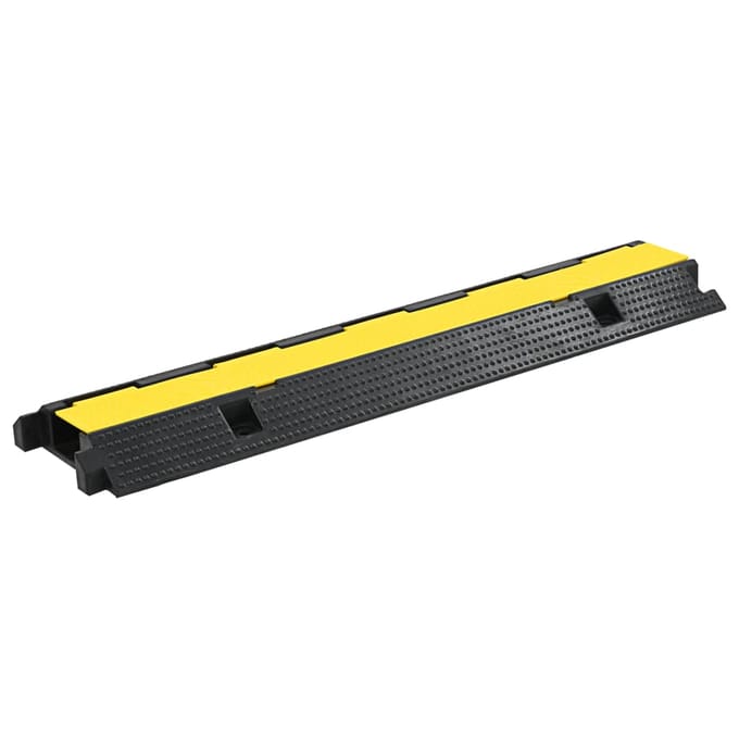 vidaXL - Kabelbeschermer - drempel - 1 - tunnel - 100 - cm - rubber
