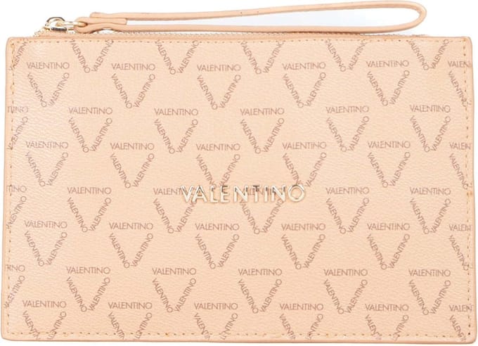VALENTINO Toilettas Beauties Soft Cosmetic Case Beige / Multicolor Lichtbruin