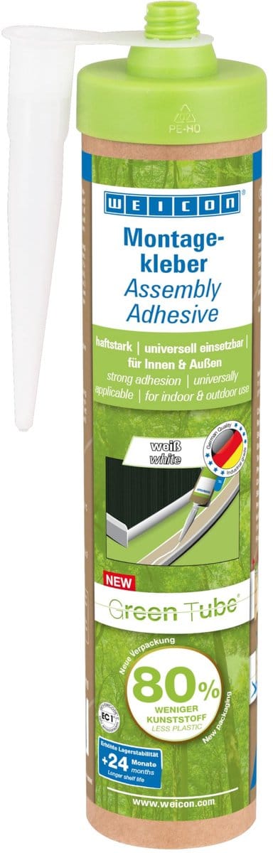 WEICON Green Tube – Montagekleef 280 ml – Oplosmiddelvrij Wit
