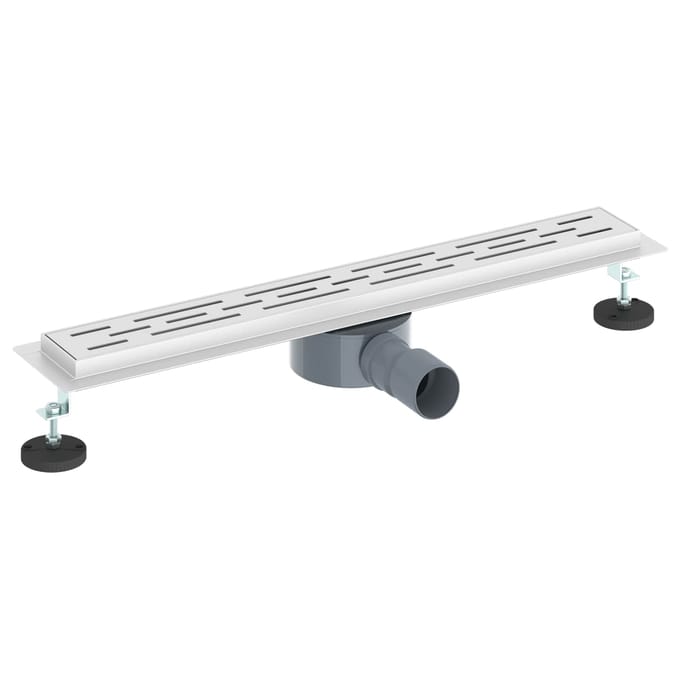 vidaXL - Doucheafvoer - lineair - design - met - 360° - sifon - zilver - 60 - cm
