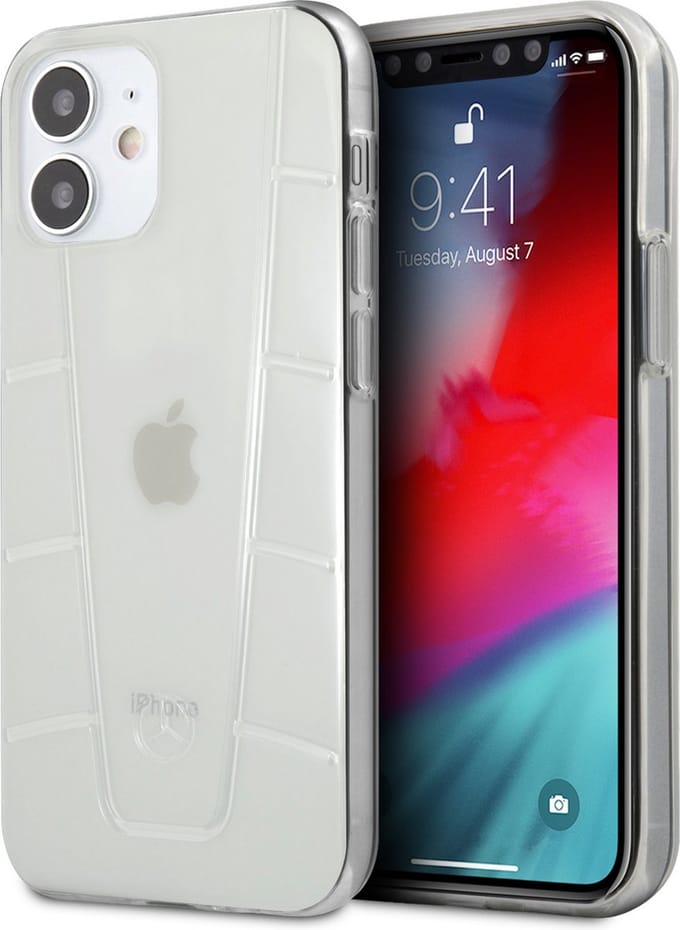 Mercedes-Benz Dynamic Line Back Case - Geschikt voor Apple iPhone 12 Mini (5.4") - Transparant