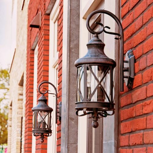 KS Verlichting Romantica 3-lichts 2x Muurlamp Bruin