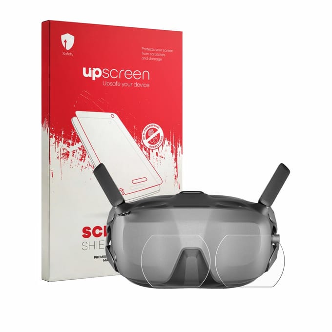 upscreen - Screenprotector voor DJI Goggles N3 (Lens) - Folie Beschermfolie transparant