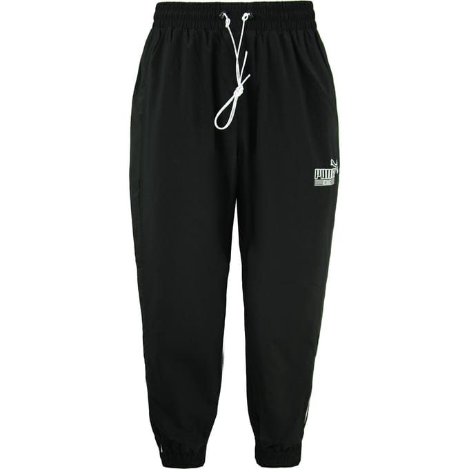 Puma King Logo Woven Track Pants Zwart Heren Joggers 598418 01