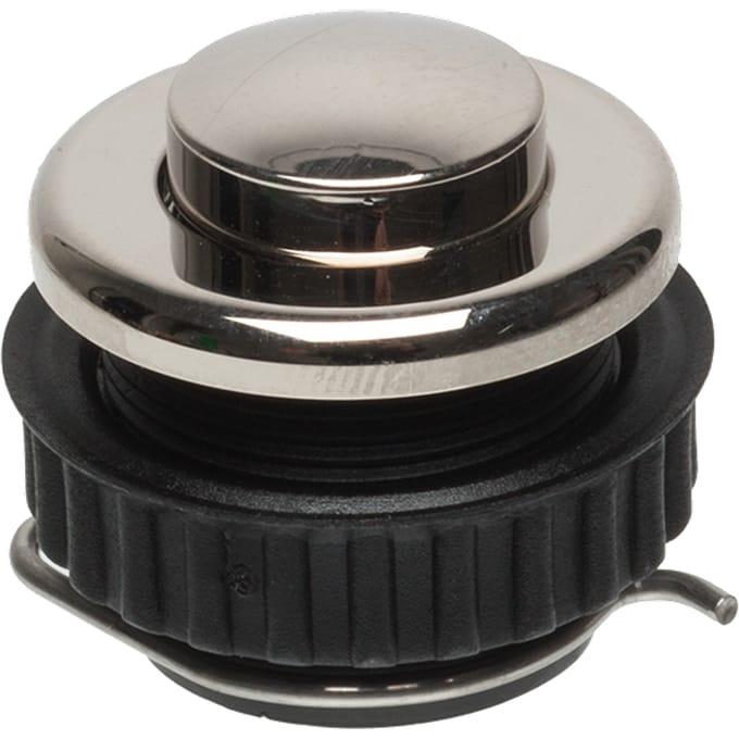 Grothe 62026 Belknop 1-voudig Nikkel 12 V/1,5 A