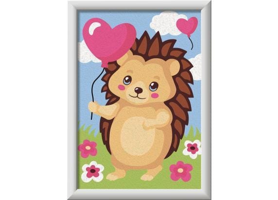 Ravensburger - CreArt Junior - Egel - Schilderen op Nummer - Creatief Schilderpakket