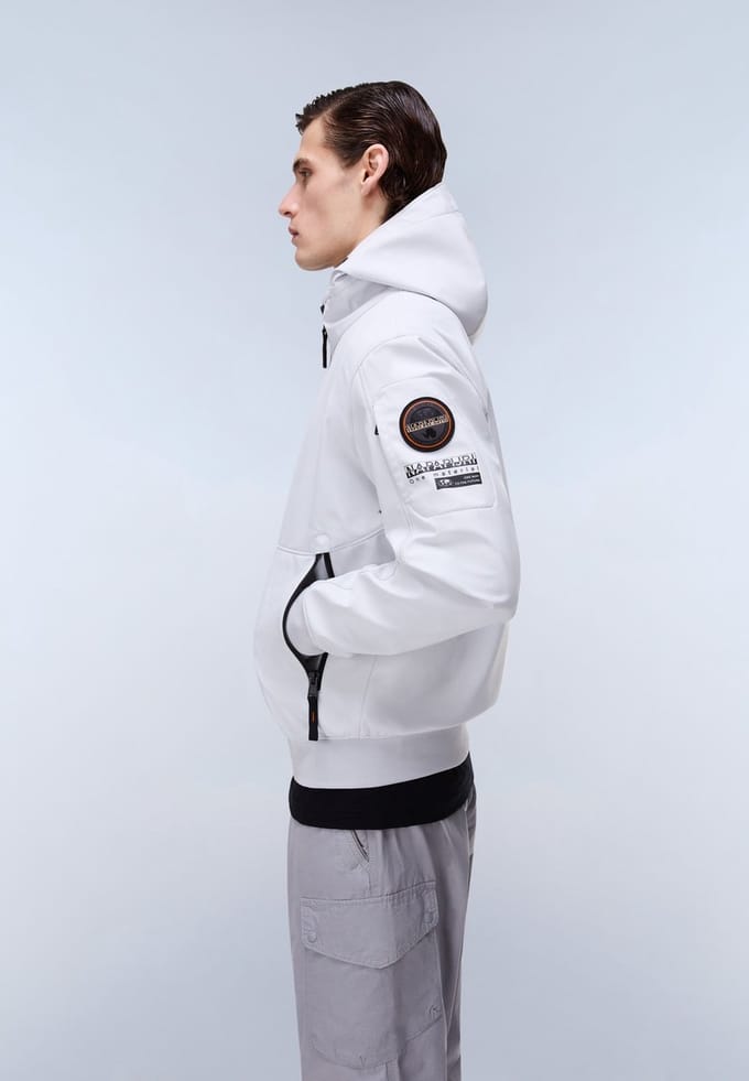 Napapijri - Heren Jas zomer Jacket Melville - Grijs - Maat M