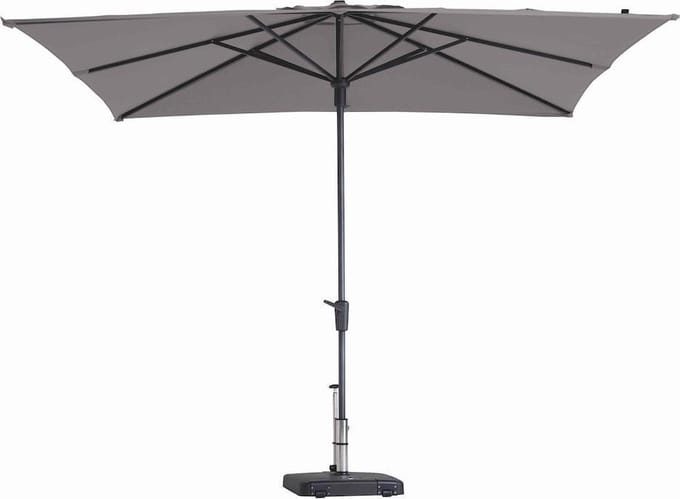Parasol vierkant Taupe 280 x 280 cm | Topkwaliteit vierkante parasol van Madison | 100% polyester doek