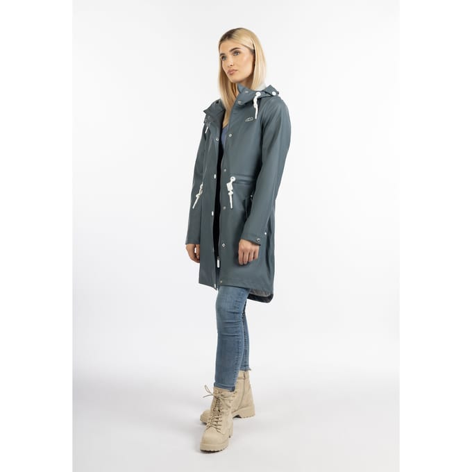 ICEBOUND Mackintosh stadsregen Dames blauw-grijs