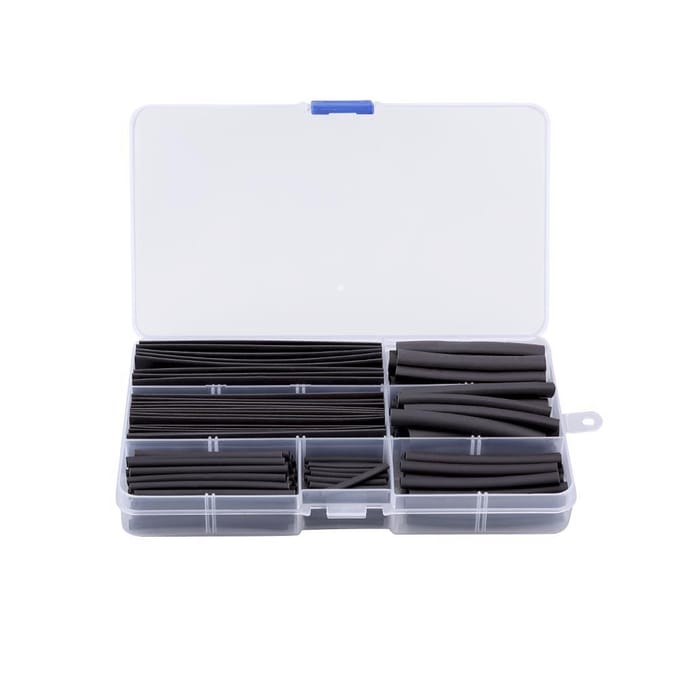 150pcs/set RC Gaine de Câble 2:1 Tube Thermo-Rétractable Noir